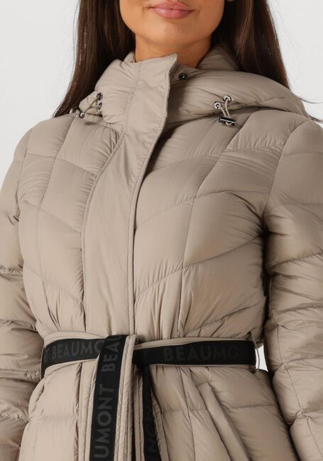 Zand BEAUMONT Gewatteerde jas VALENTINA LONG COAT - large