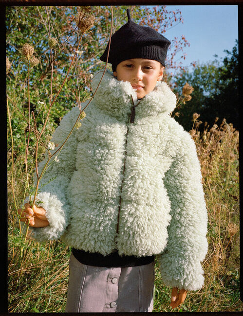 MOLO Manteau en fausse fourrure HAVI Menthe - large