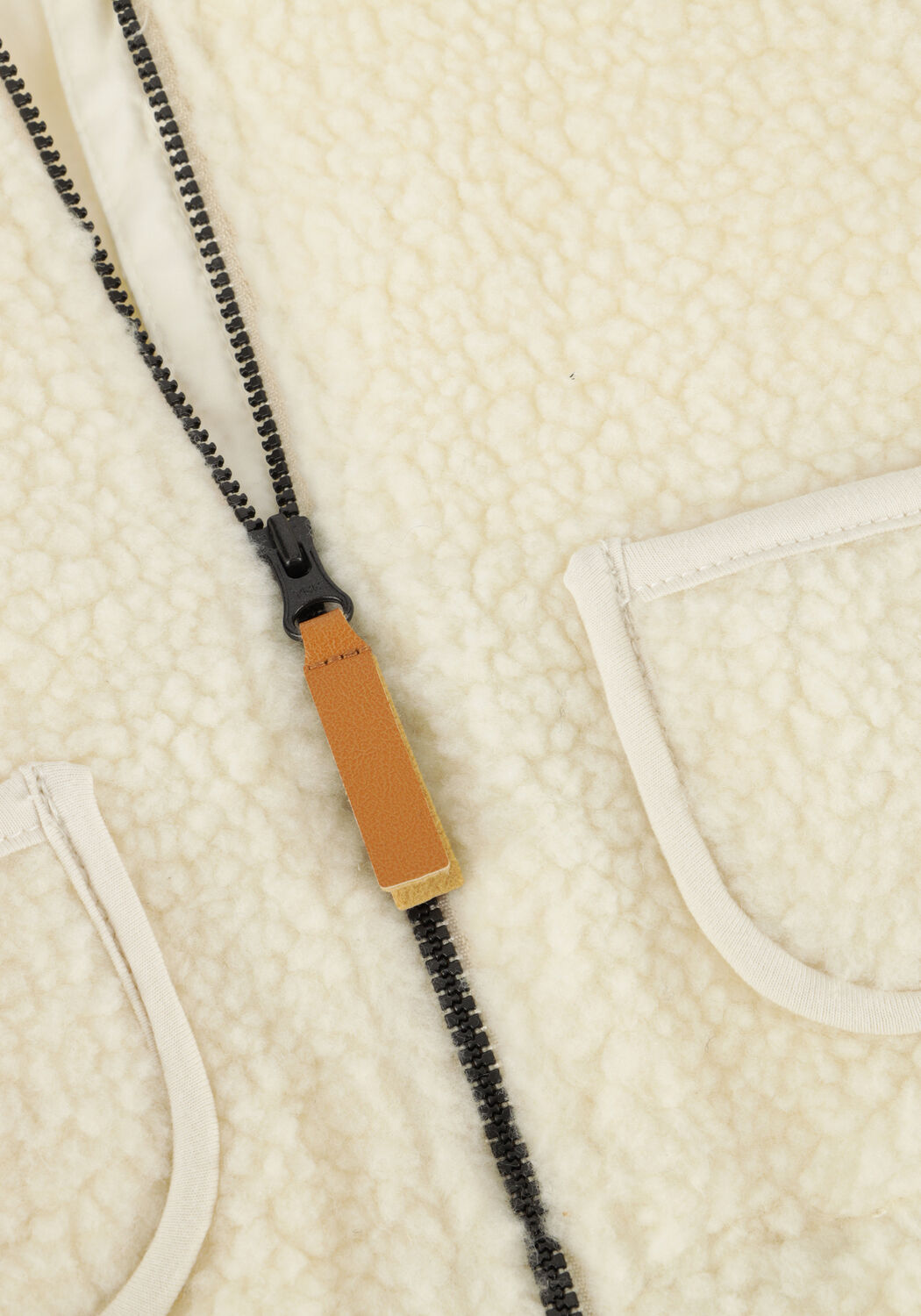 Witte LIL' ATELIER Teddy jas NBNLAJO BOMBER JACKET LIL - large