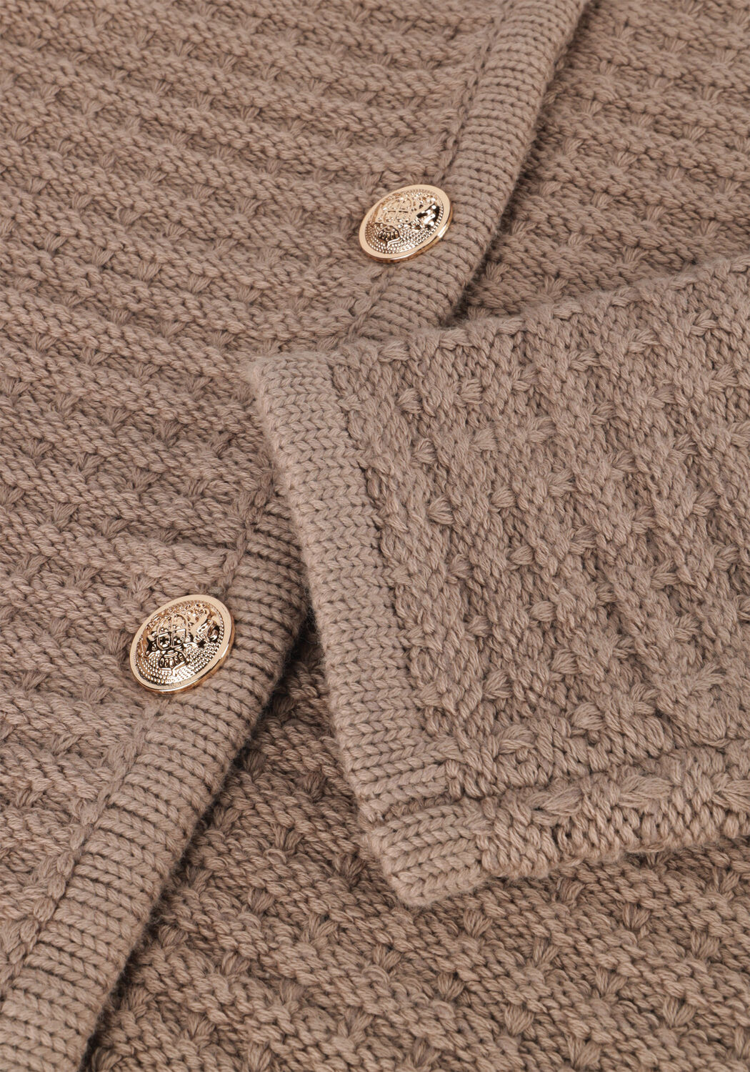 Taupe NEO NOIR Vest LIMONE KNIT JACKET - large