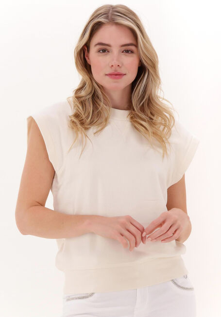 SECOND FEMALE Haut POLIFOLI SWEAT SS Blanc - large