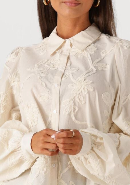 SUMMUM BLOUSE TAPE PATTERN VOILE Blouses Écru - large