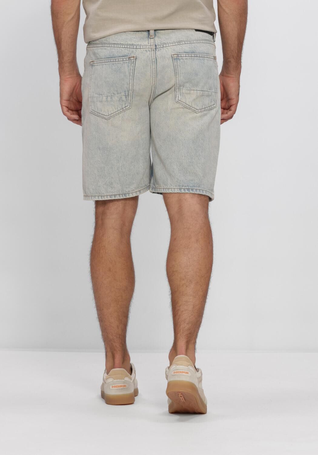 Blauwe PURE PATH Jeans THE OWEN REGULAR FIT SHORT - large