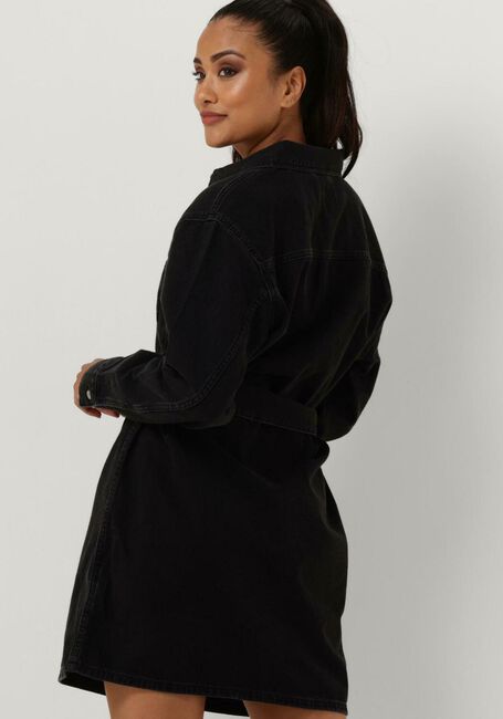 CALVIN KLEIN Mini robe BELTED UTILITY DENIM SHIRT DRESS en noir - large