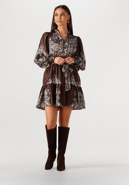 NEO NOIR Mini robe MALFIDA PAISLEY BORDER DRESS en marron - large