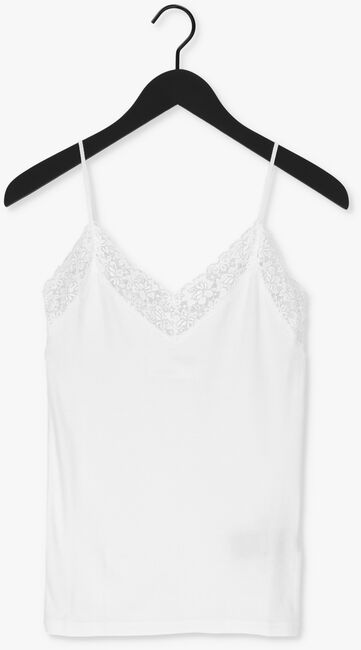 Witte SELECTED FEMME Top SLFMANDY RIB LACE SINGLET - large