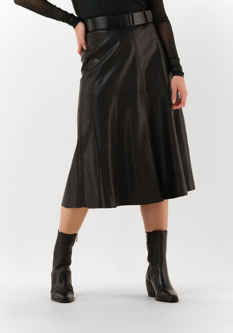 BRUUNS BAZAAR Jupe midi VEGANI IMMA SKIRT en noir - large
