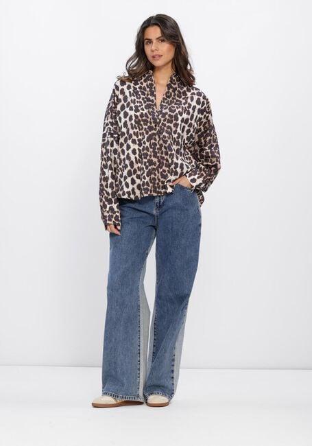 Multi ALIX THE LABEL  LADIES WOVEN ANIMAL BLOUSE - large