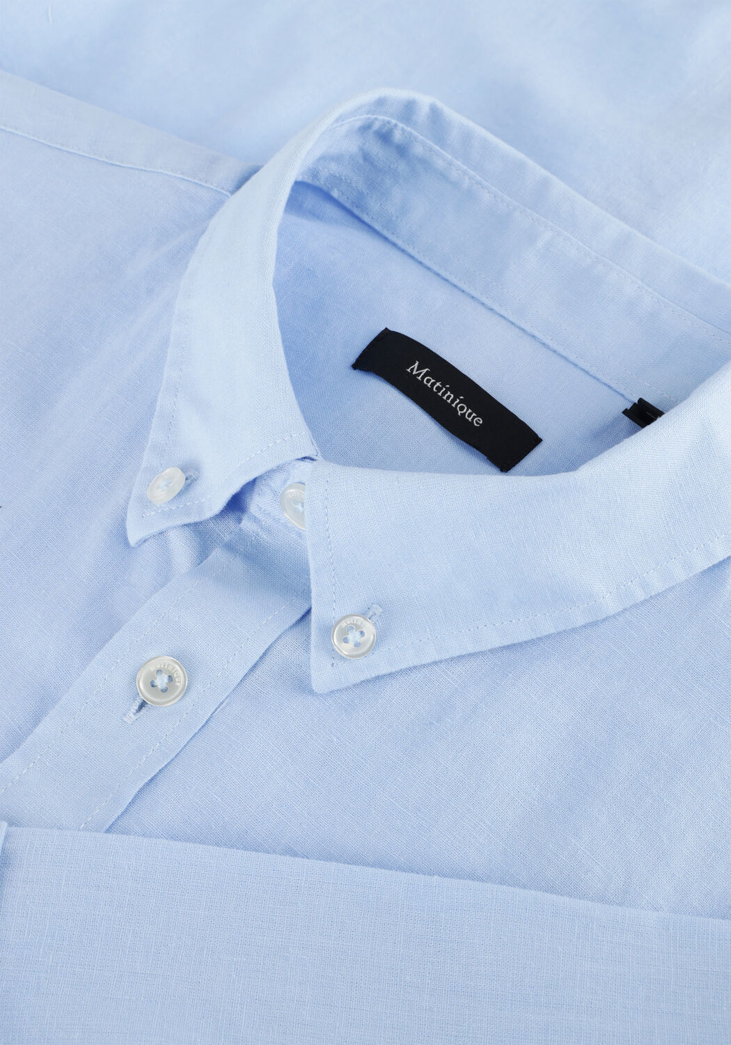 Lichtblauwe MATINIQUE Casual overhemd MATROSTOL BD SS - large