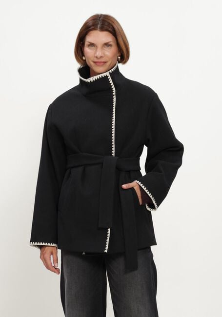 Zwarte BEAUMONT Mantel ALIZA SHORT COAT - large