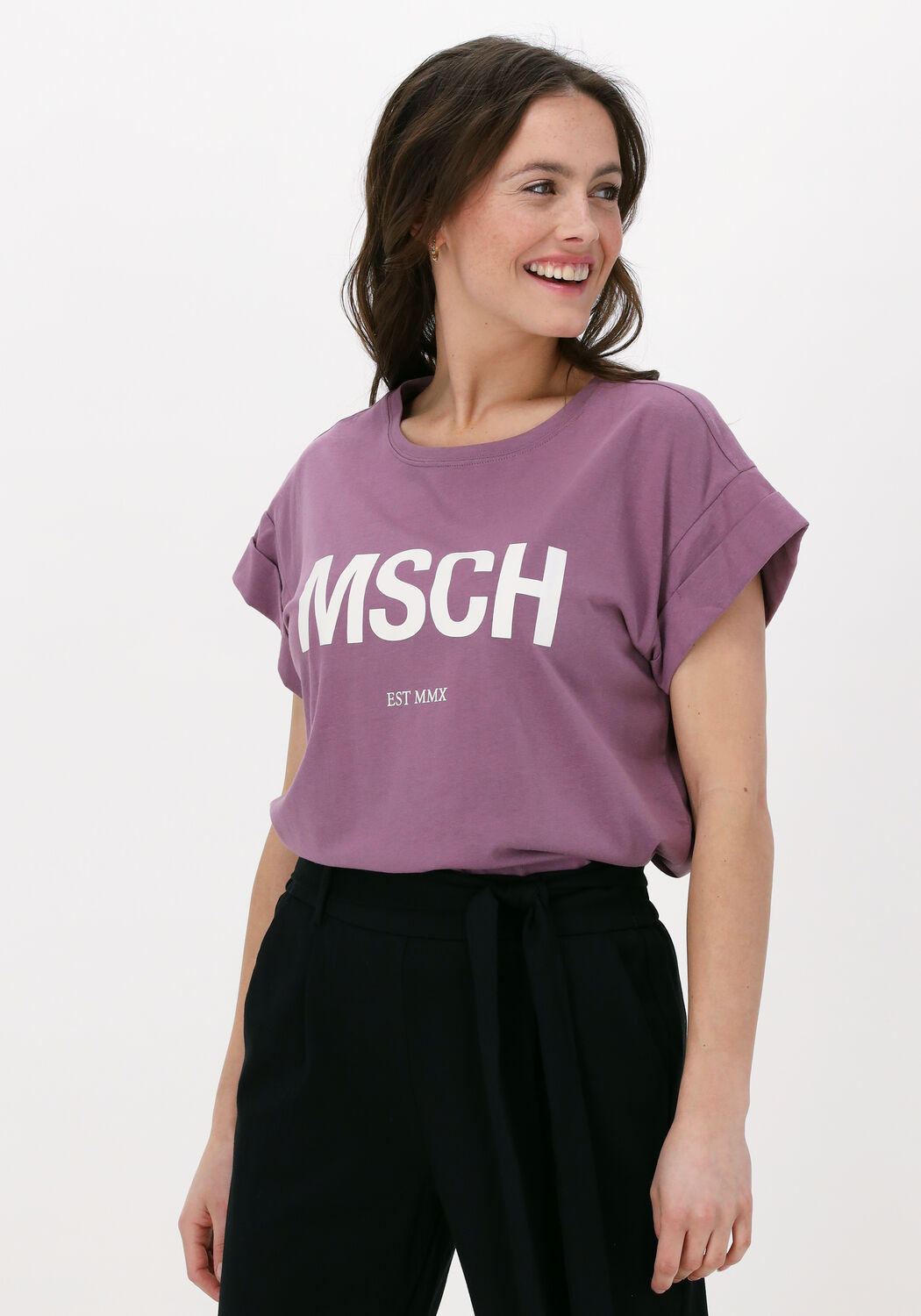 msch copenhagen t shirt alva organic msch std tee bordeaux