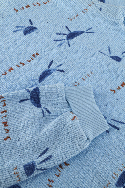 Blauwe PLAY UP Trui PRINTED EMBELLISHED JERSEY SWEATER - large