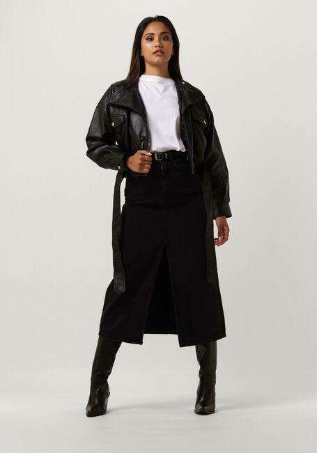 Zwarte GOOSECRAFT Leren jas GC DAIGUIRI JACKET - large