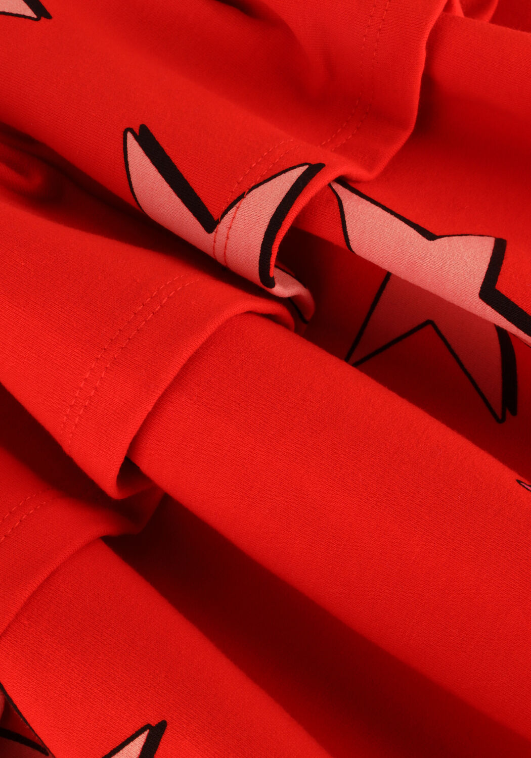 Rode CARLIJNQ Minirok STARS-LAYERED SKIRT - large