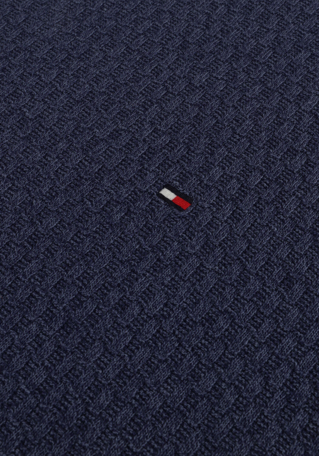 TOMMY HILFIGER Pull CROSS STRUCTURE CREW NECK en bleu - large