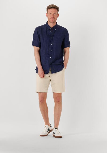 TOMMY HILFIGER Chemise décontracté PIGMENT DYED LINEN RF SHIRT S/S Bleu foncé - large
