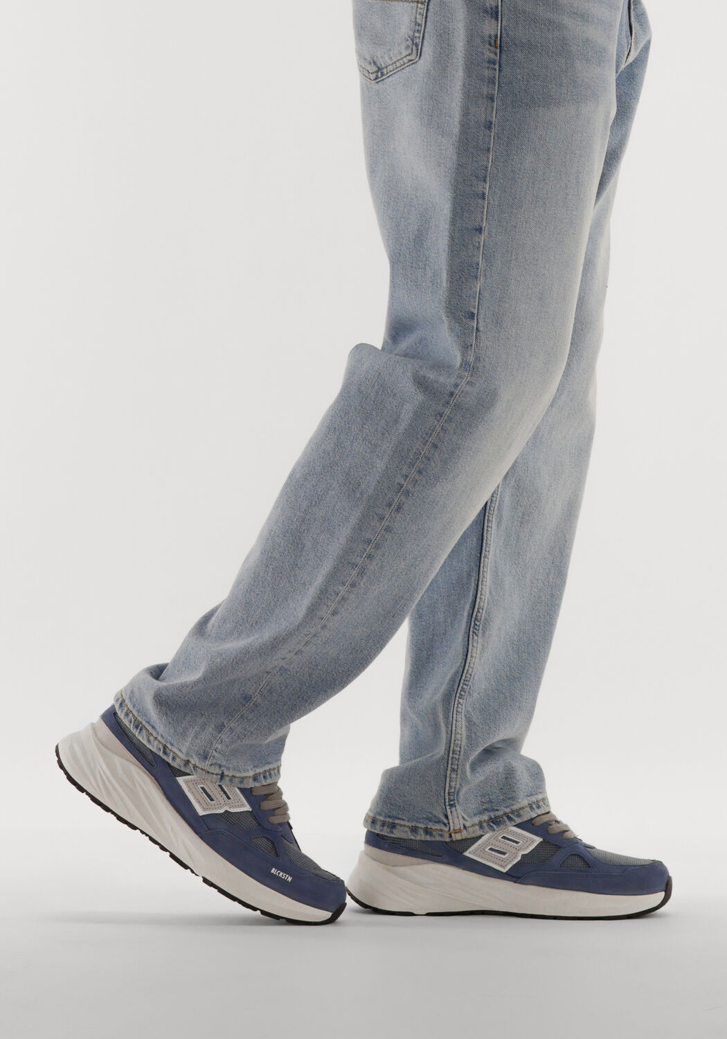 Blauwe BLACKSTONE Sneakers FLINT MOSS - large