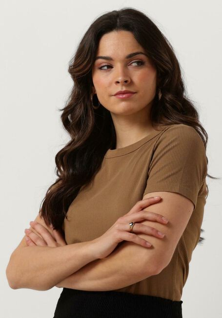 PENN & INK Haut T-SHIRT en marron - large