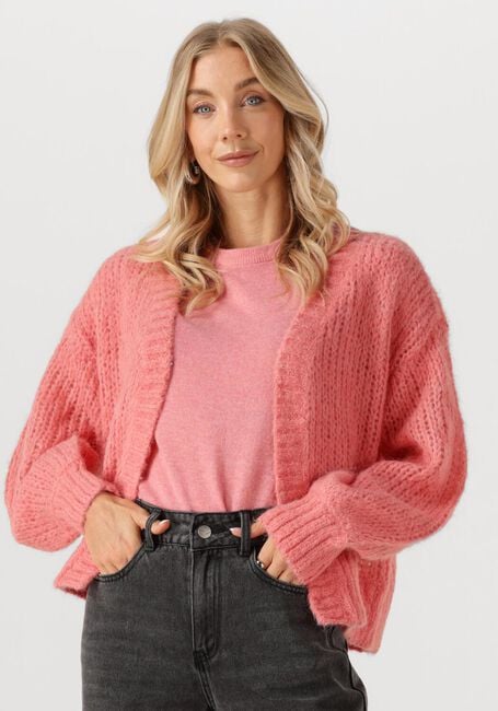 Roze ROUGE EDIT Vest ROUBANU LS OPEN CARDIGAN - large