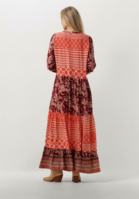 Rode LOLLYS LAUNDRY Maxi jurk NEELL MAXI DRESS LS - large