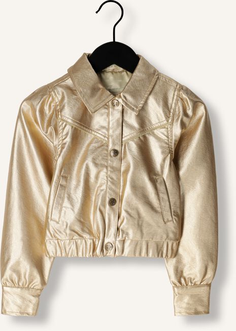 Gouden LIKE FLO Leren jas IMI LEATHER PUFFY JACKET Gouden LIKE FLO Leren jas IMI LEATHER PUFFY JACKET - large