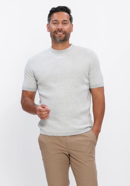 GENTILUOMO T-shirt ROUND NECK SS en beige - large