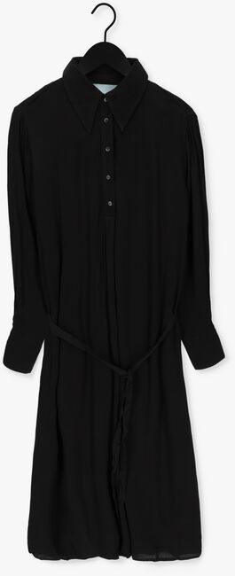 Zwarte MINUS Midi jurk LASINA SOLID SHIRTDRESS - large