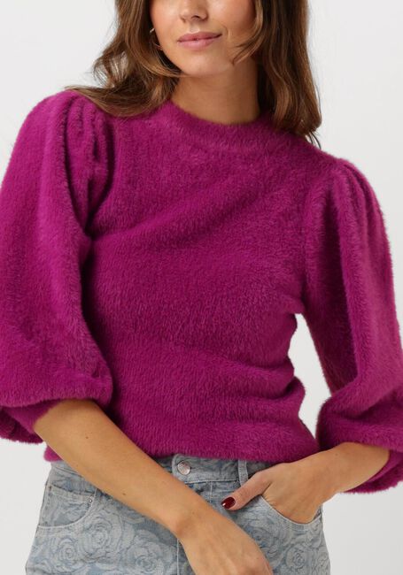 CATWALK JUNKIE Pull PUFFY SLEEVE KNIT en violet - large