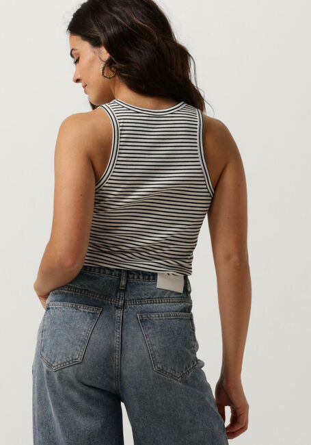 CO'COUTURE Haut SARA STRIPE RIB TANK TOP en blanc - large