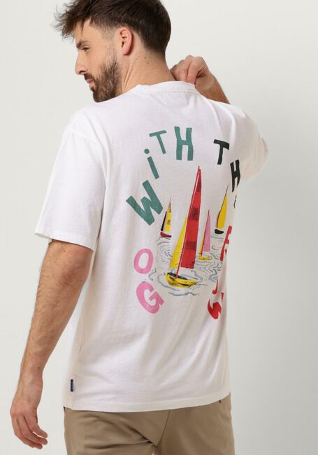 SCOTCH & SODA T-shirt FRONT BACK ARTWORK T-SHIRT en blanc - large