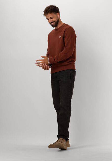 FRED PERRY Pull CREW NECK SWEATSHIRT en marron - large