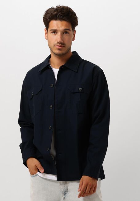 SELECTED HOMME Surchemise SLH-CANVAS WORKWEAR OVERSHIRT LS Bleu foncé - large