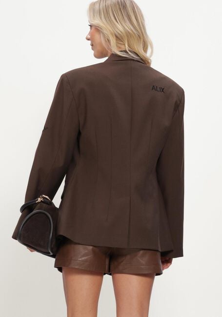 ALIX THE LABEL Blazer LADIES WOVEN FITTED BLAZER en marron - large