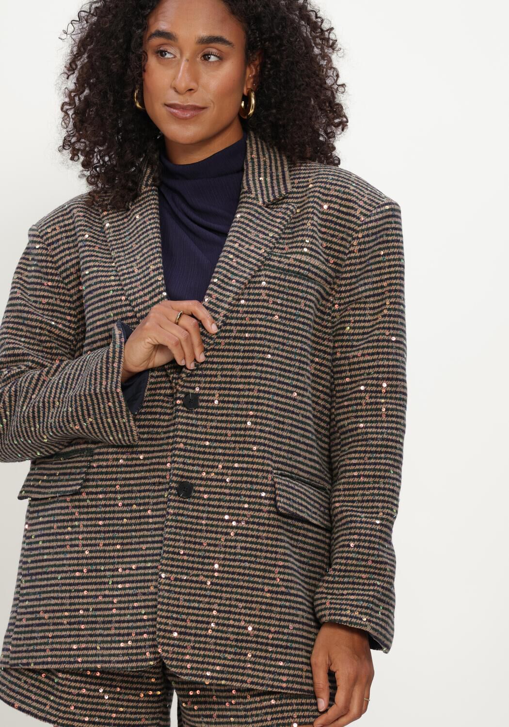 STUDIO AMAYA Pull MIDNIGHT BLAZER en marron - large