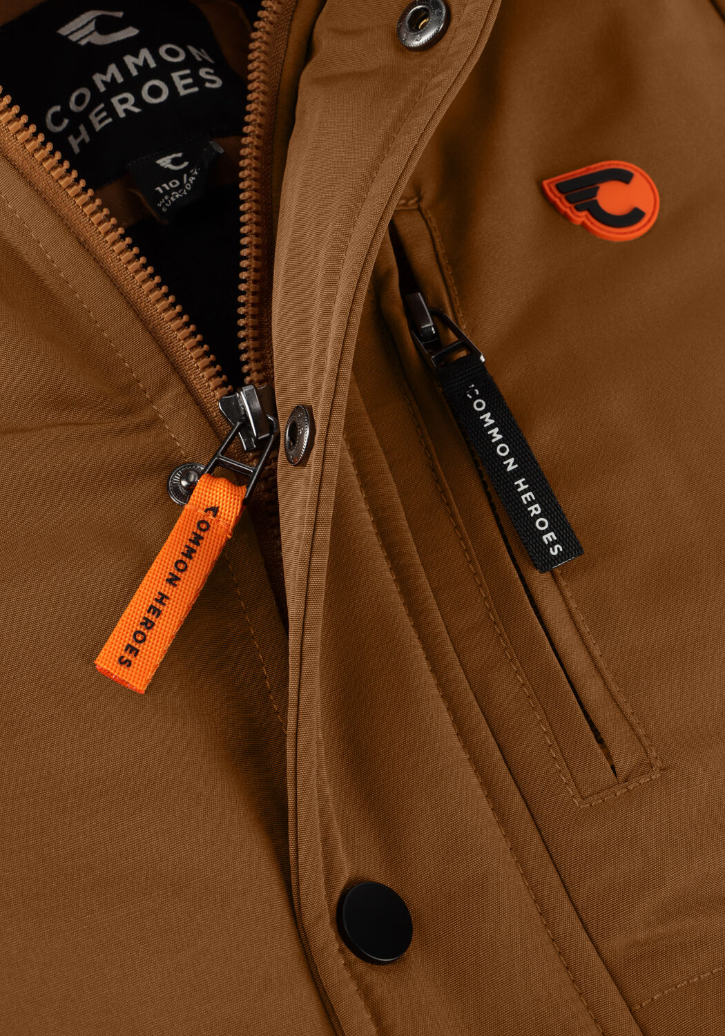 COMMON HEROES Parkas COMMON HEROES OUTERWEAR LOGO PARKA en marron - large