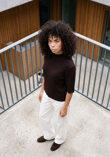 BRUUNS BAZAAR ANEMONEBBGLADY KNIT Pulls & Gilets en marron - large