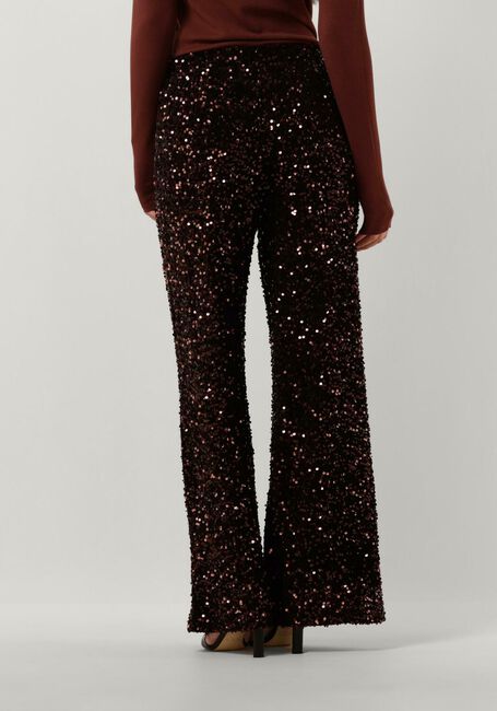 Rode SUMMUM Broeken/jumpsuits PANTS SEQUINS VELOUR - large