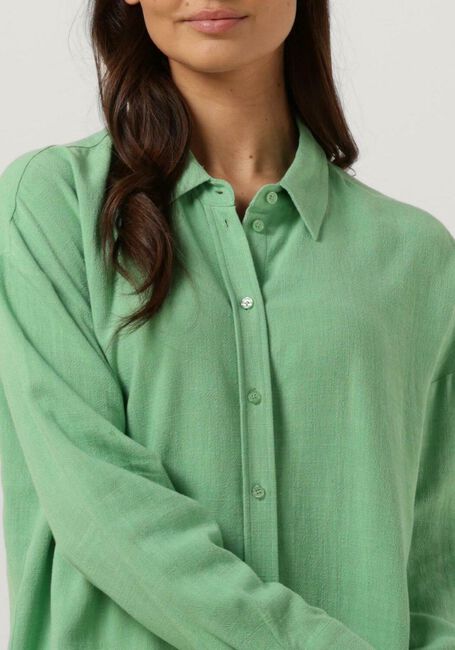 Groene SELECTED WOMEN Mini jurk SLFVIVA TONIA LONG LINEN SHIRT - large