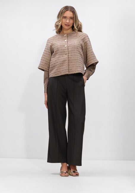 Taupe NEO NOIR Jack ROSELLA BOUCLE MINI JACKET - large