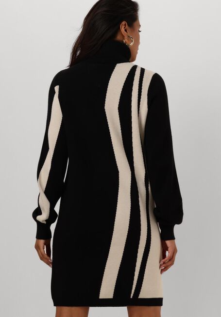 Zwarte OBJECT Mini jurk OBJRAY L/S KNIT ROLLNECK DRESS - large