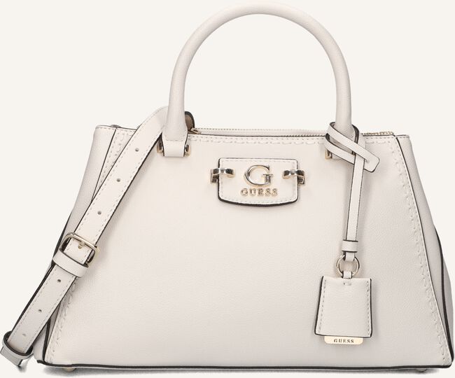 Witte GUESS Handtas NASTRA SOCIETY SATCHEL Witte GUESS Handtas NASTRA SOCIETY SATCHEL - large