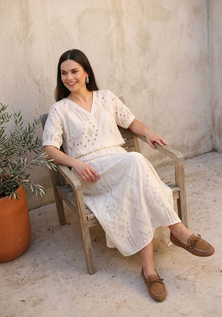 BY-BAR Jupe maxi JUTA MIST SKIRT &Eacute;cru - large