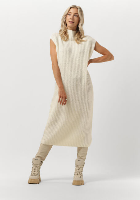 10DAYS Robe midi TURTLE NECK DRESS Écru - large