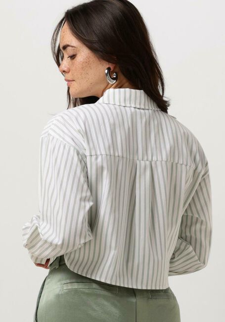 Witte COLOURFUL REBEL  ALIYA STRIPED CROPPED  BLOUSE - large