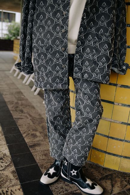 CALL ME FRANKIE Straight leg jeans STARZZ PANTS Anthracite - large