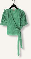 Groene SCOTCH & SODA Top WRAP TOP WITH BRODERIE ANGLAISE Groene SCOTCH & SODA Top WRAP TOP WITH BRODERIE ANGLAISE - medium