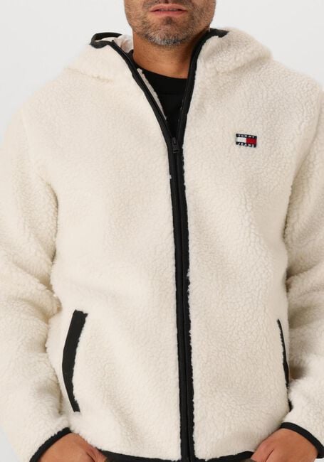 Beige TOMMY JEANS Vest TJM REG BADGE TEDDY - large