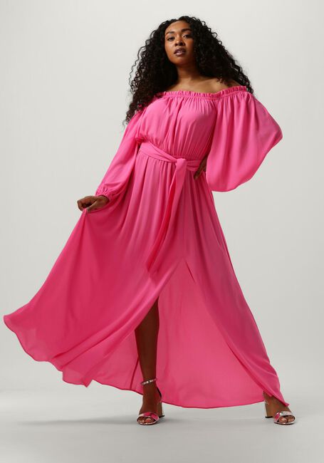 Fuchsia ACCESS Maxi jurk OFF-THE-SHOULDERS MAXI DRESS - large