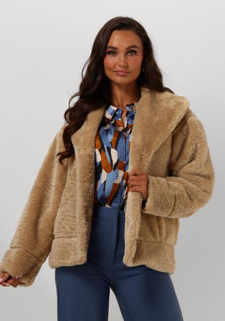 NOTRE-V Manteau en fausse fourrure NV-EDEN Sable - large