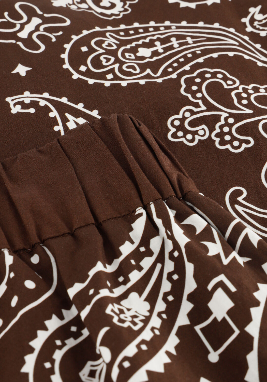 SUNCOO Pantalon large JESSY en marron - large